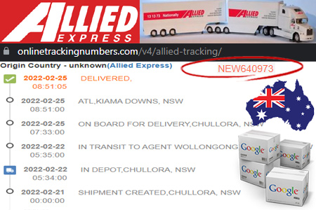 Online Allied Tracking Number Barcode