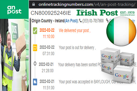 Online An Post Tracking Number Barcode