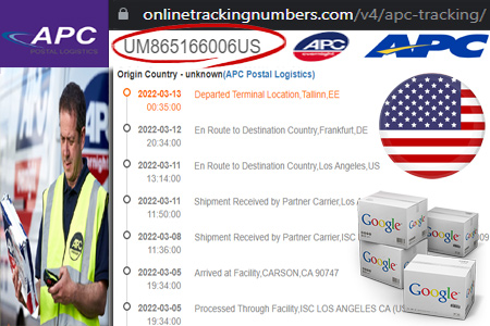 Online APC Tracking Number Barcode