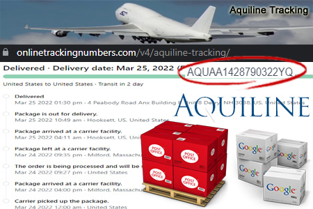 Online Aquiline Tracking Number Barcode
