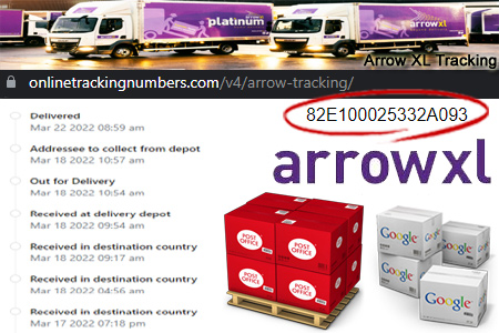 Online Arrow Tracking Number Barcode