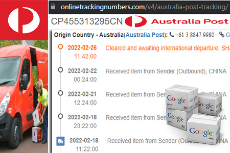 Online Australia EMS Tracking Number Barcode
