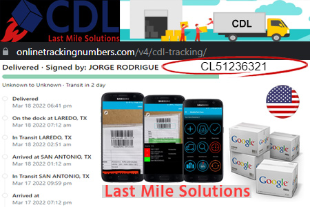 Online CDL Tracking Number Barcode