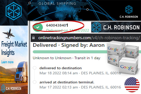 CH Robinson Tracking Number Barcode