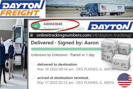 Dayton Tracking Number Barcode