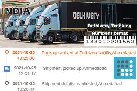 Online Delhivery Tracking Number Barcode