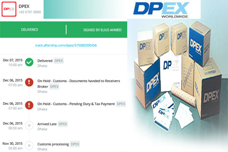 Online DPEX Tracking Number Barcode