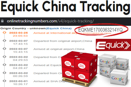 Online Equick Tracking Number Barcode