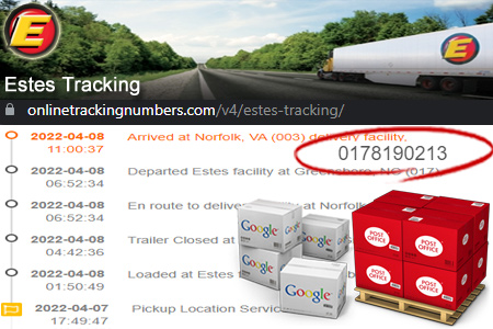 Online Estes Tracking Number Barcode