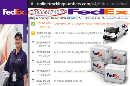 random tracking number fedex