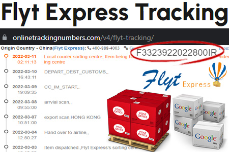 Online Flyt Tracking Number Barcode