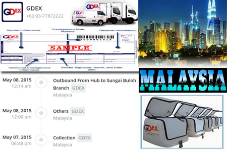 Online GDEX Tracking Number Barcode