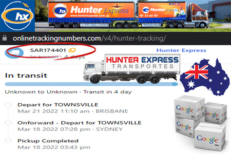 Online Hunter Tracking Number Barcode