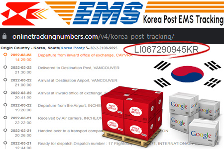 Online Korea Post Tracking Number Barcode