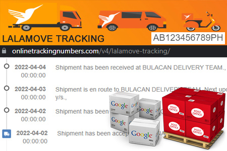 Online Lalamove Tracking Number Barcode