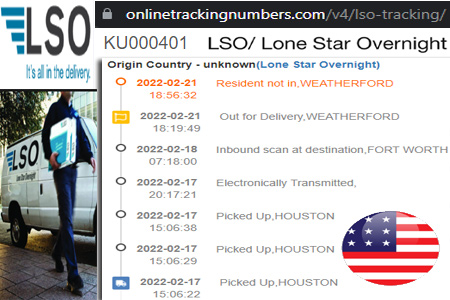 Online LSO Tracking Number Barcode