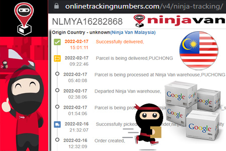 Ninja Tracking Number Barcode