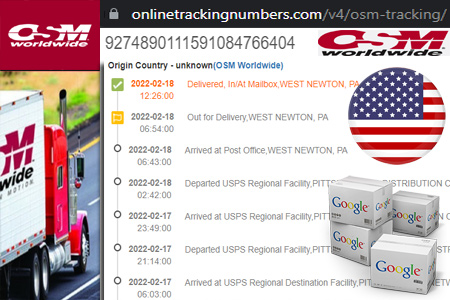 OSM Tracking Number Barcode