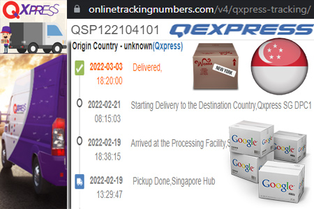 Qxpress Tracking Number Barcode