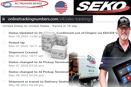 SEKO Tracking Number Barcode