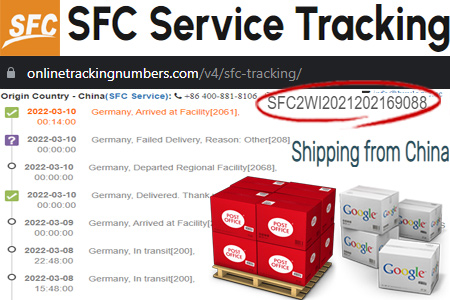 Online SFC Tracking Number Barcode