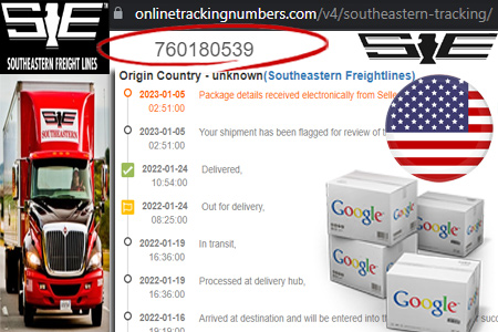 Online Southeastern Tracking Number Barcode