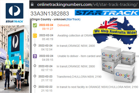 Online Star Track Tracking Number Barcode