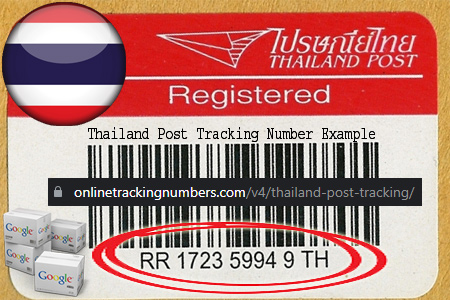 Thailand Post Tracking Number Barcode