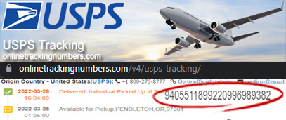 usps tracking number format
