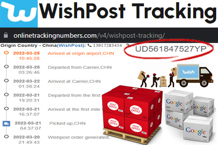 Online WishPost Tracking Number Barcode
