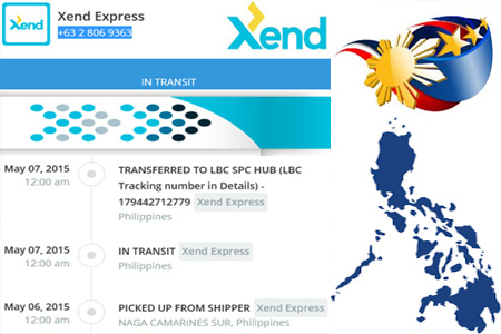 Online Xend Tracking Number Barcode