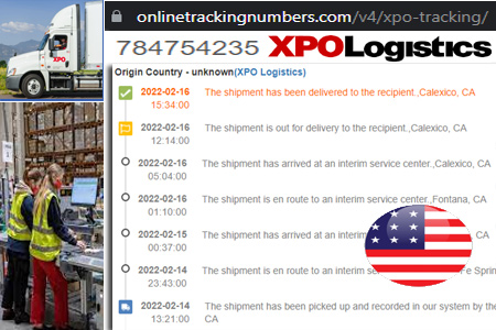 Online XPO Tracking Number Barcode