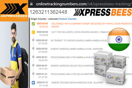 XpressBees Tracking Number Barcode
